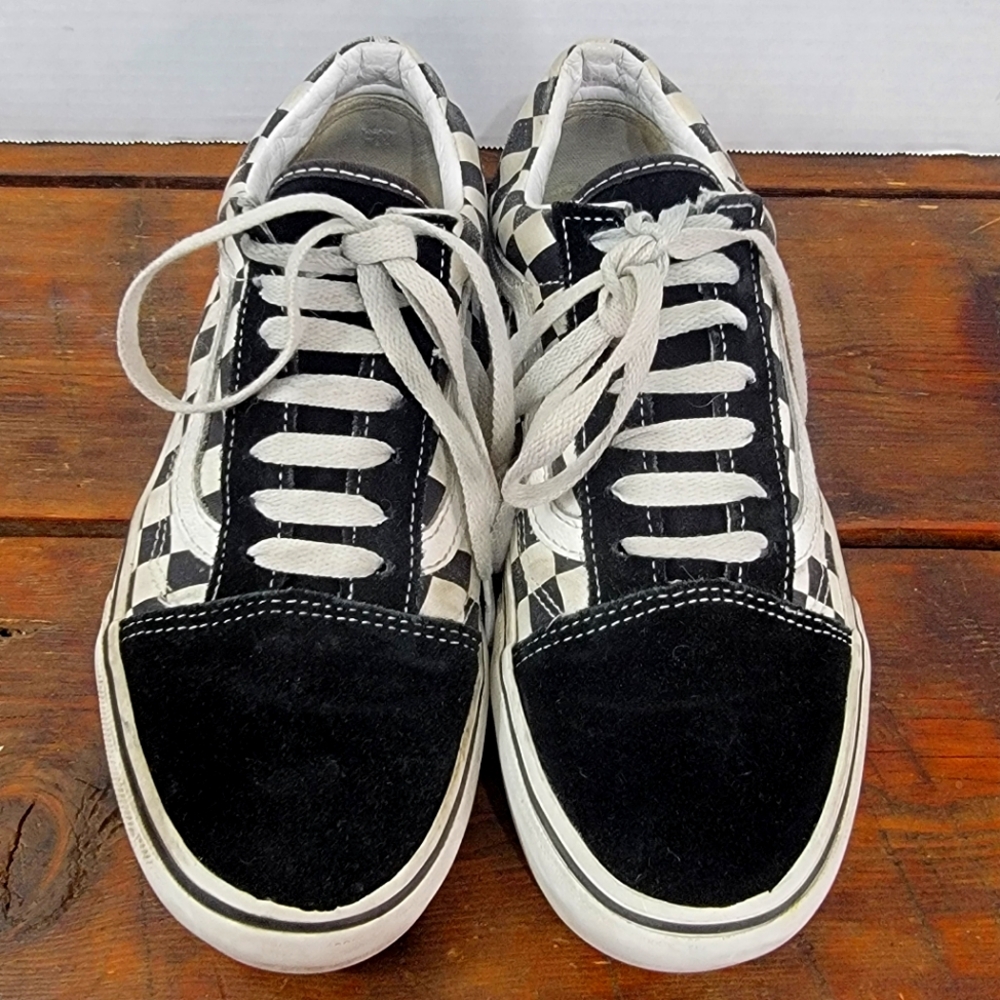 Vans Checkerboard Sneakers - Black and White